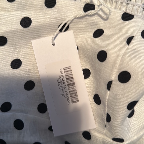 NWT Reformation Arancini Linen Top Malta polka dot 2 - Picture 6 of 6